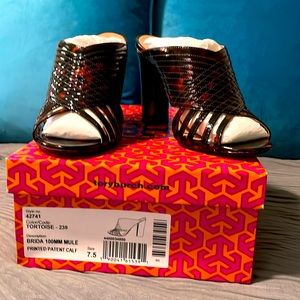Tory Burch Brida Mule in Tortoise